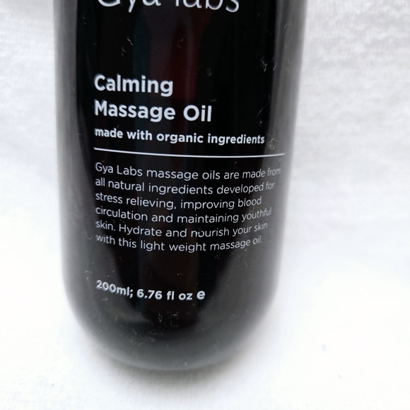 Gya Labs Calming Massage Oil Made With Organic Ingredients 200 ml - Picture 2 of 3